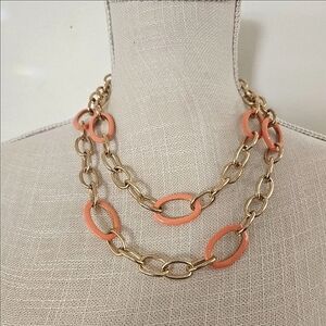 Vintage Gold and Coral Necklace